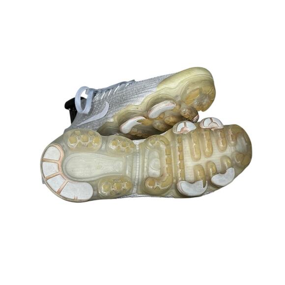 Womens Nike Air Vapormax Flyknit 'Pure Platinum' Sneakers Size 8.5 - Picture 5 of 6